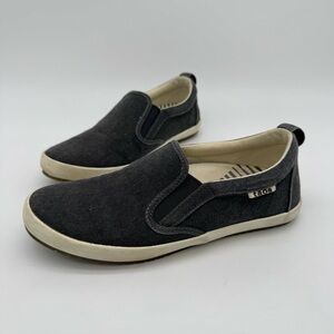 taos Dandy Gray Slip On Sneaker Shoe Size 6.5